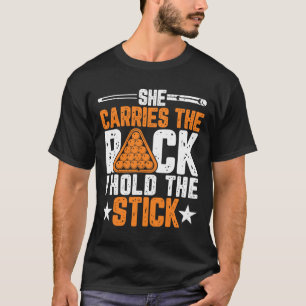 She Carries The Rack I Hold The Stick - Funny Bill T-Shirt
