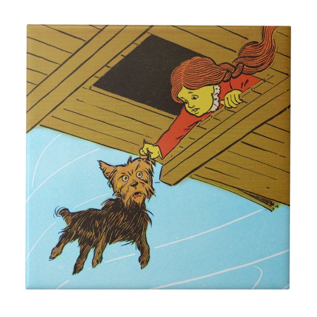 She Caught Toto By The Ear Ceramic Tile (Front)