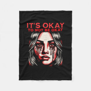 She Cries Fleece Blanket