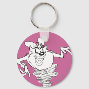 She-Devil Black and White Key Ring