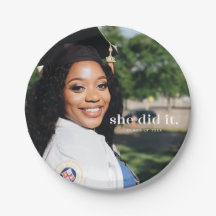 She Did It Custom Graduation Photo