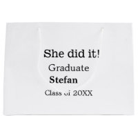 She did it graduate add name class of 20XX text