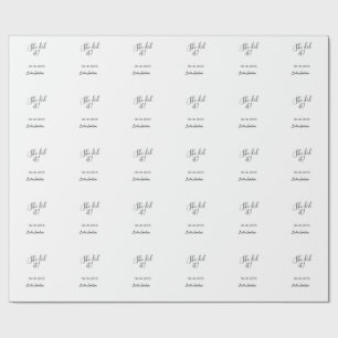She did it graduation class of 20XX name simple Wrapping Paper