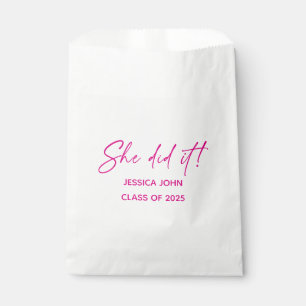 She did it Graduation party candy favors  Favour Bag