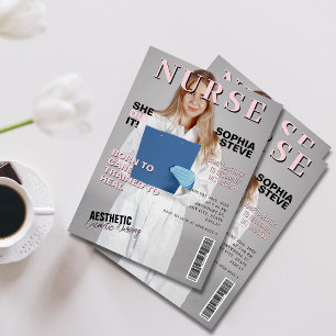 She did it nursing magazine photo graduation invitation
