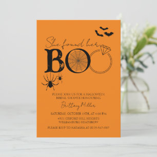 She Found Her Boo Halloween Bridal Shower Invitation