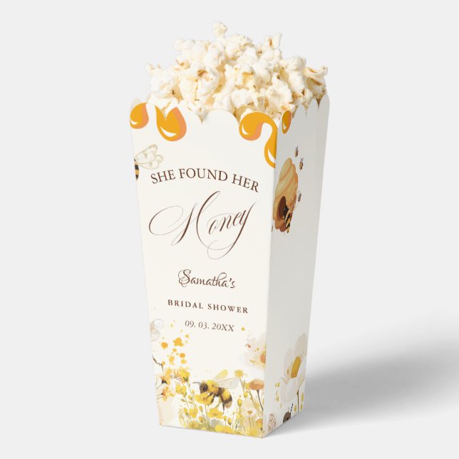 She found her honey Bee bridal shower Favour Box (Popped)