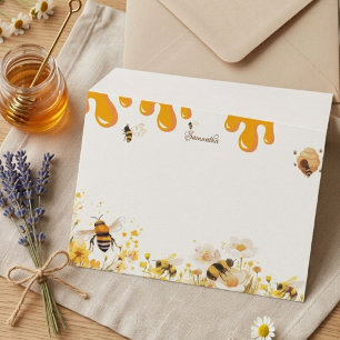 She found her honey bee bridal shower note card