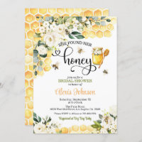 She Found Her Honey Bridal Shower Invitation