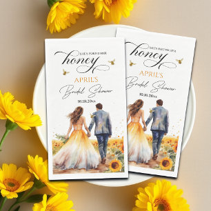 She Found Her Honey Bridal Shower   Napkin