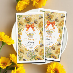 She Found Her Honey Bridal Shower Napkin