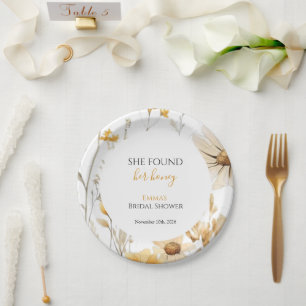 She Found Her Honey Bridal Shower  Paper Plate