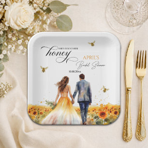 She Found Her Honey Bridal Shower   Paper Plate