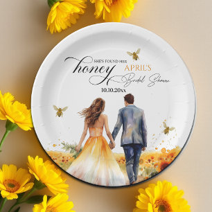 She Found Her Honey Bridal Shower   Paper Plate