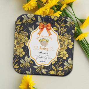 She Found Her Honey Bridal Shower Paper Plate