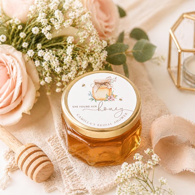 She Found Her Honey Bridal Shower Sticker (Creator Uploaded)