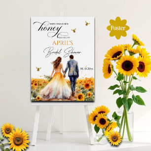 She Found Her Honey Bridal Shower Welcome Poster