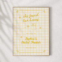 She Found Her Honey Bridal Shower Welcome