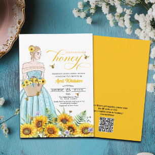 She Found Her Honey QR Code Bridal Shower Invitation