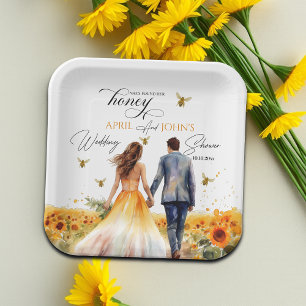 She Found Her Honey Wedding Shower Paper Plate