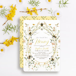 She found her Honey Wildflower Bridal Shower Invitation