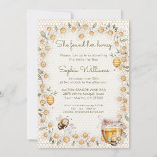 She Found Her Honey Yellow Floral Bridal Shower Invitation