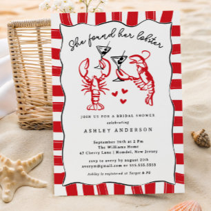 She Found Her Lobster Bridal Shower Invitation