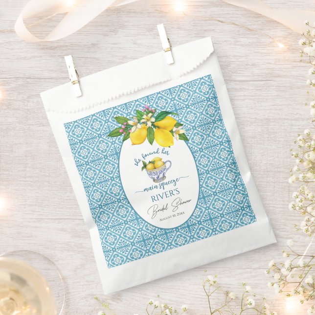 She Found Her Main Squeeze Bridal Shower Favour Bag (Clipped)