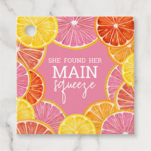 She Found Her Main Squeeze Bridal Shower Favour Tags