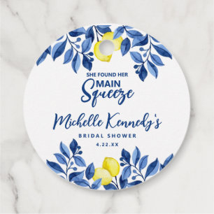 She Found Her Main Squeeze Bridal Shower  Favour Tags