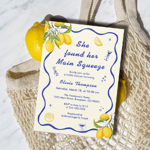 She Found Her Main Squeeze Bridal Shower Invitation