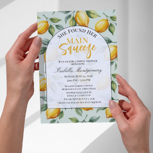 She Found Her Main Squeeze Bridal Shower Invitation