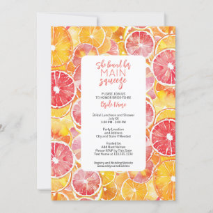 She Found Her Main Squeeze Bridal Shower Invitation