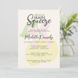 She Found Her Main Squeeze Bridal Shower  Invitation