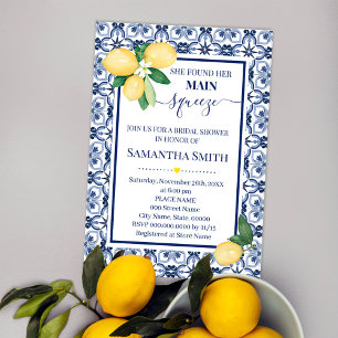 She Found Her Main Squeeze Bridal Shower Invite