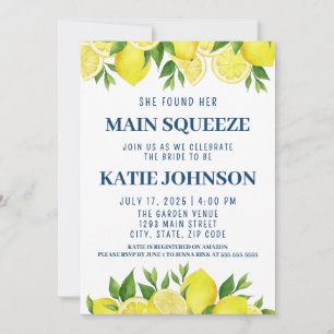 She Found Her Main Squeeze Bridal Shower Invite