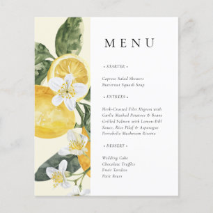 She Found Her Main Squeeze Bridal Shower Menu