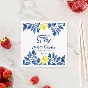 She Found Her Main Squeeze Bridal Shower  Napkin