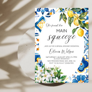 She Found Her Main Squeeze Bridal Shower Party Invitation