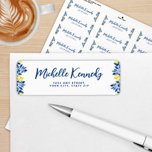 She Found Her Main Squeeze Bridal Shower  Return Address Label