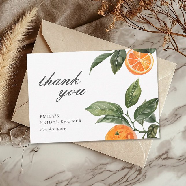 She Found Her Main Squeeze Bridal Shower Thank You Card (Creator Uploaded)