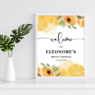 She Found her Main Squeeze Bridal Shower Welcome  Poster