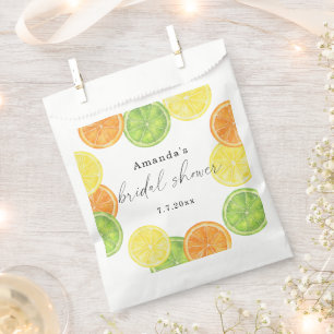 She Found Her Main Squeeze Citrus Bridal Shower Favour Bag