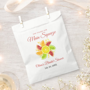 She Found Her Main Squeeze Lemon Bridal Shower  Favour Bag