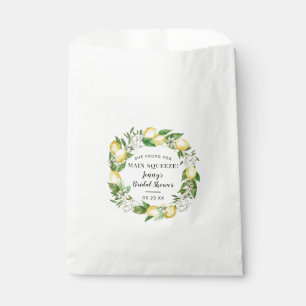 She Found Her Main Squeeze Lemon Bridal Shower Favour Bag