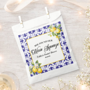 She Found Her Main Squeeze Lemon Bridal Shower Favour Bag