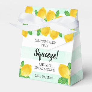 She Found Her Main Squeeze Lemon Bridal Shower Favour Box