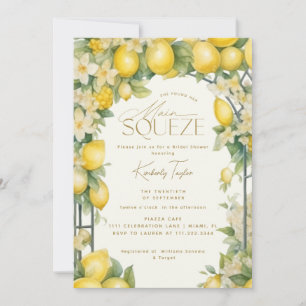 She Found Her Main Squeeze Lemon Bridal Shower Invitation