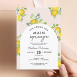 She Found Her Main Squeeze Lemon Bridal Shower Invitation<br><div class="desc">PinShe Found Her Main Squeeze Lemon Bridal Shower Invitations</div>