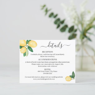 She Found Her main Squeeze Lemon enclosure card